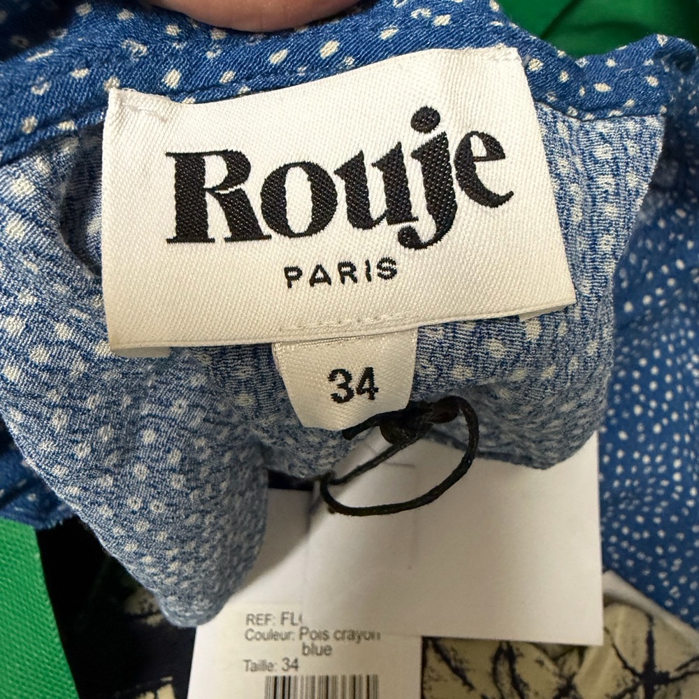 Rouje Paris wrap dress nwt size 34 us 2 - Picture 11 of 11